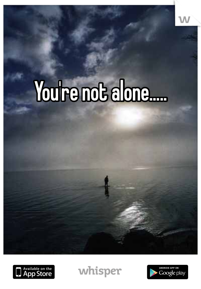 You're not alone.....