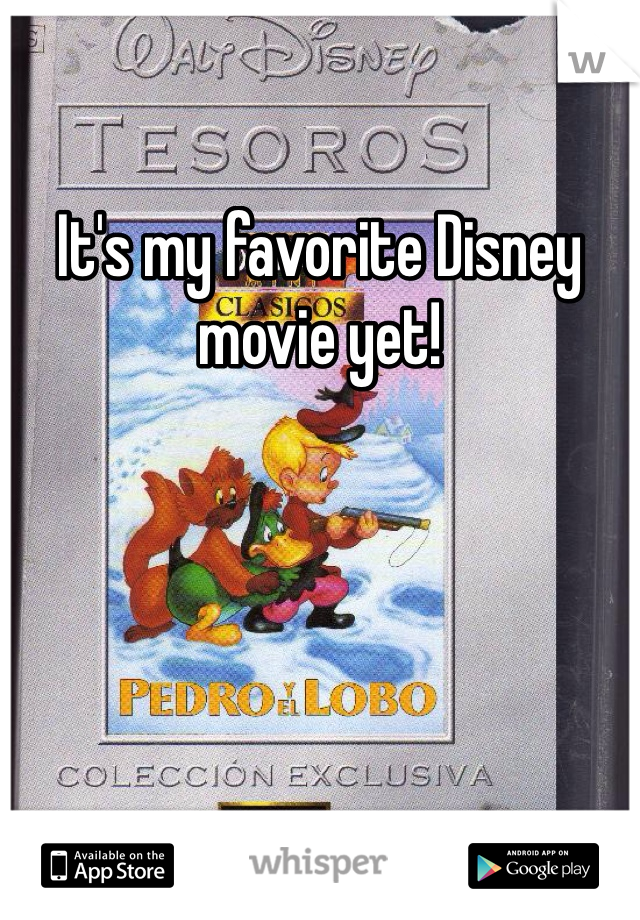 It's my favorite Disney movie yet!