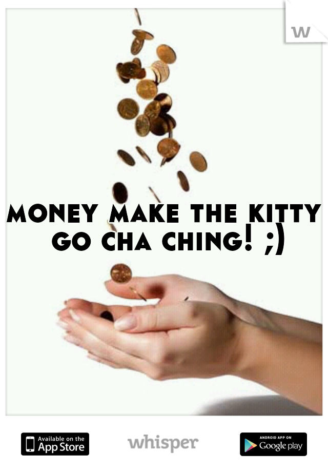 money make the kitty go cha ching! ;)