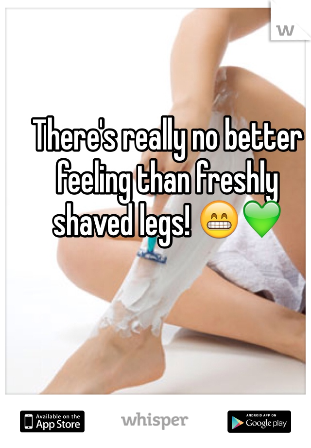 There's really no better feeling than freshly shaved legs! 😁💚