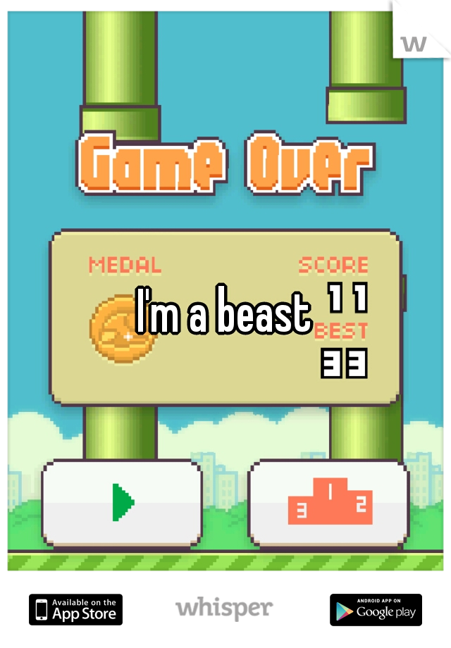 I'm a beast