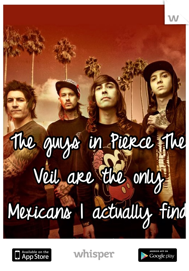 The guys in Pierce The Veil are the only Mexicans I actually find attractive 
