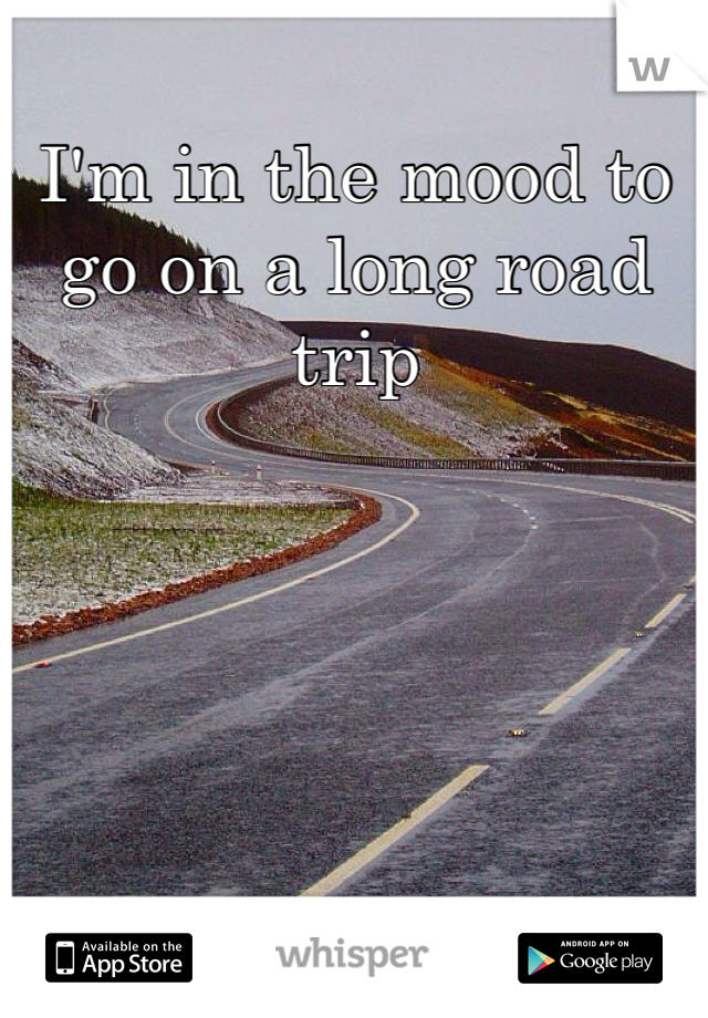 I'm in the mood to go on a long road trip 