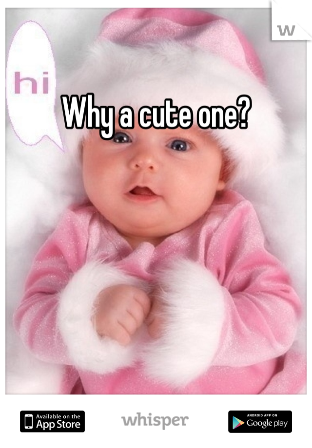 Why a cute one?