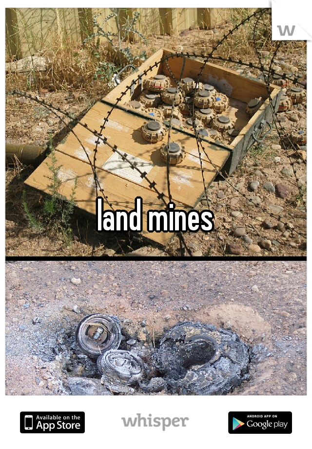 land mines