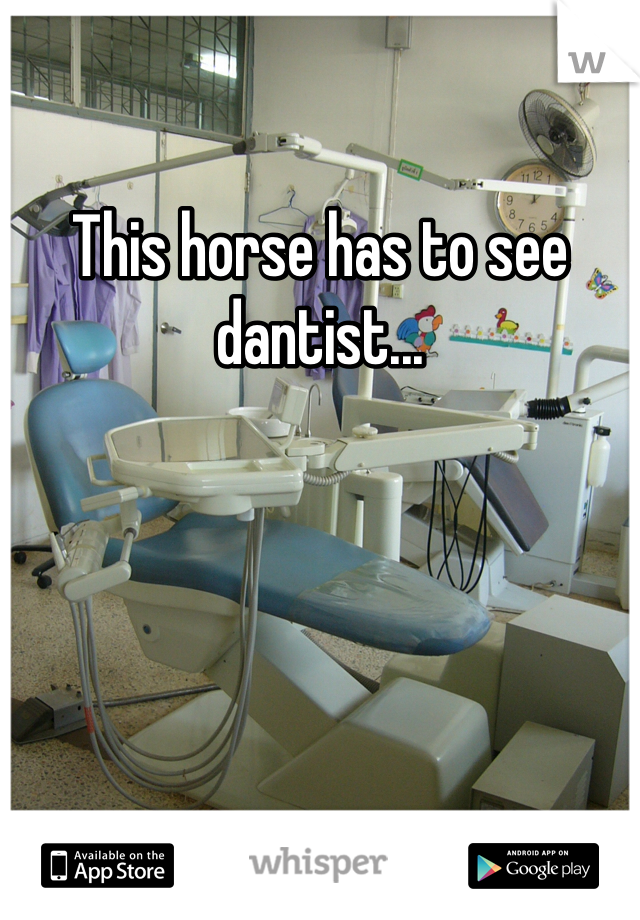 This horse has to see dantist...