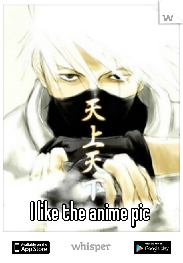 I like the anime pic