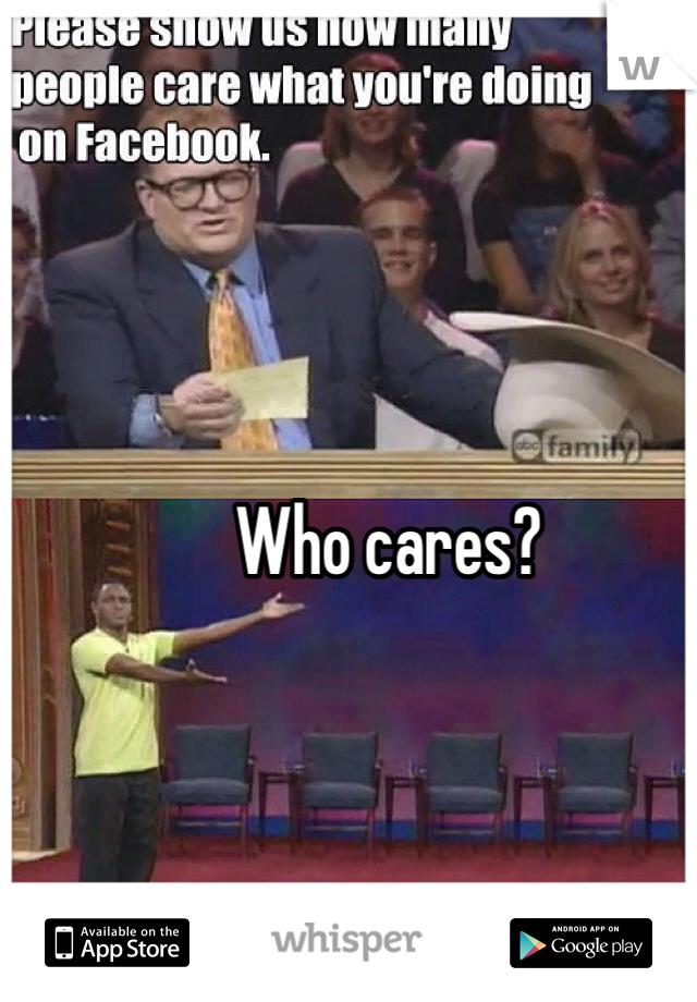 Who cares?