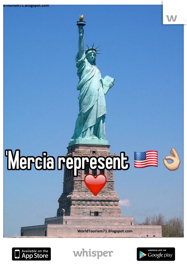 'Mercia represent 🇺🇸👌❤️