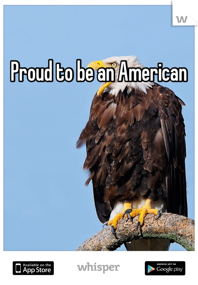 Proud to be an American 