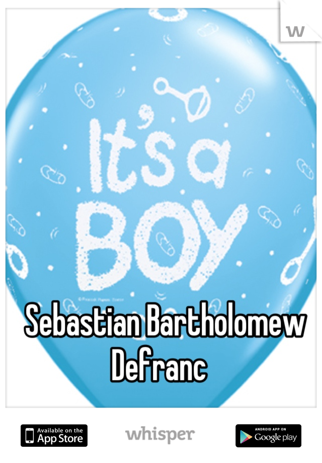 Sebastian Bartholomew Defranc  