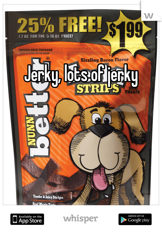 Jerky, lots of jerky
