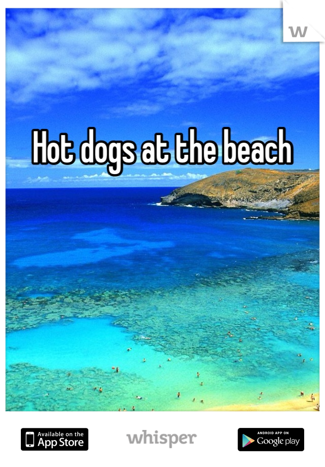 Hot dogs at the beach
