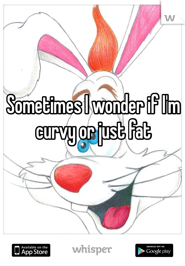 Sometimes I wonder if I'm curvy or just fat