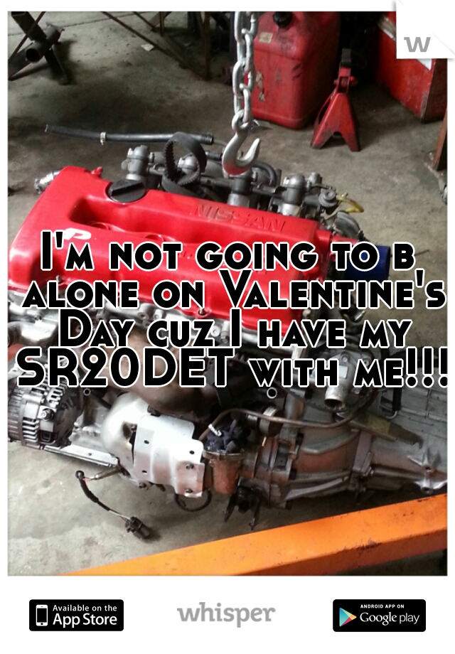 I'm not going to b alone on Valentine's Day cuz I have my SR20DET with me!!!!