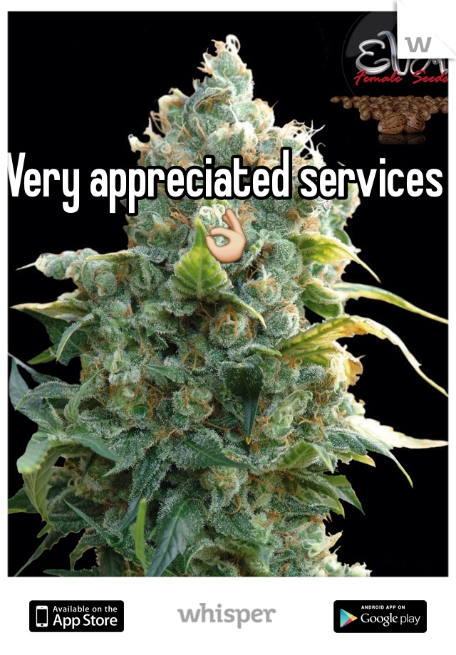 Very appreciated services 👌