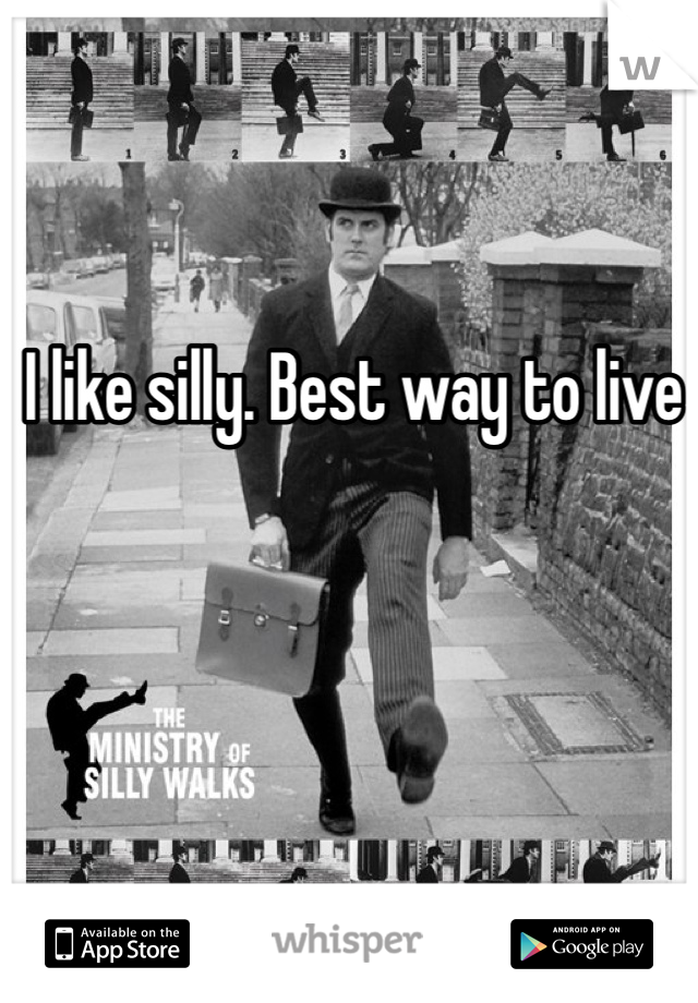 I like silly. Best way to live