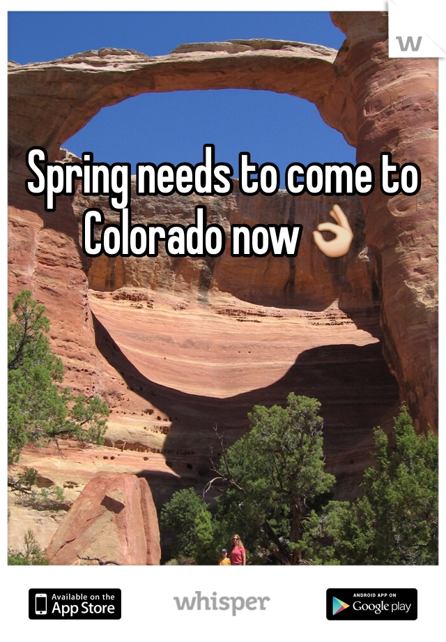 Spring needs to come to Colorado now👌