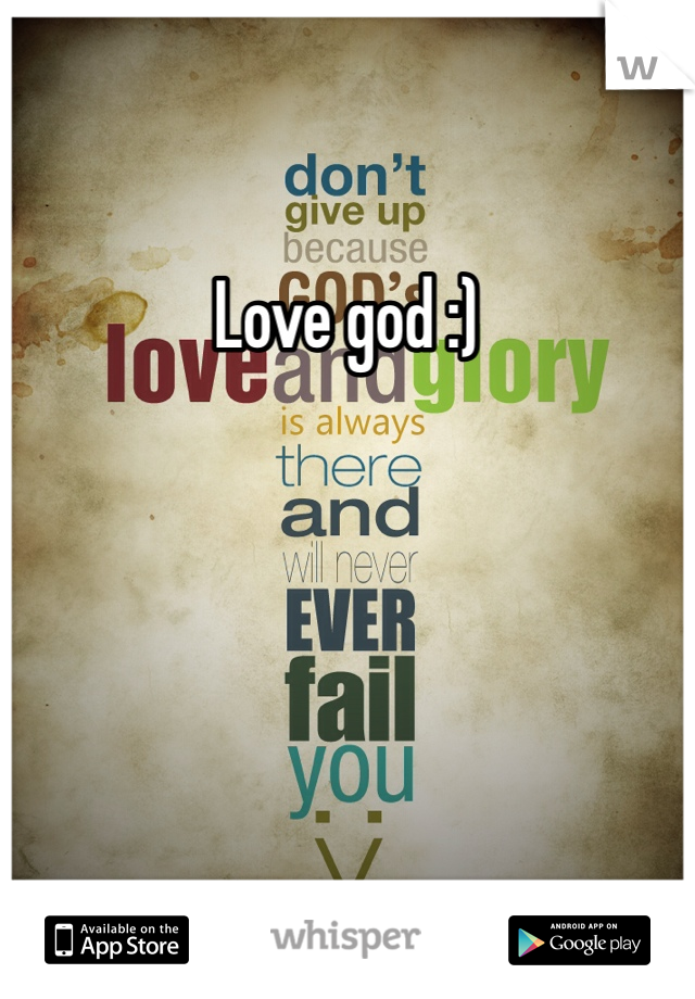 Love god :)
