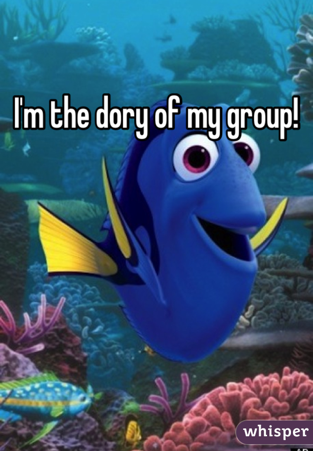 I'm the dory of my group!