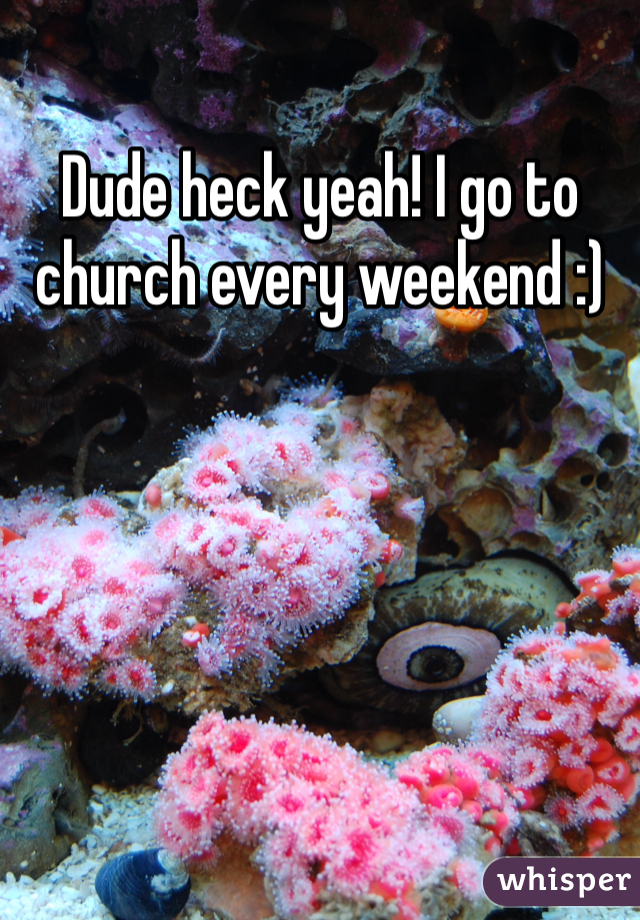 Dude heck yeah! I go to church every weekend :)