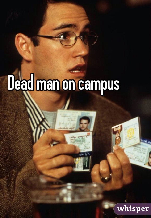 Dead man on campus