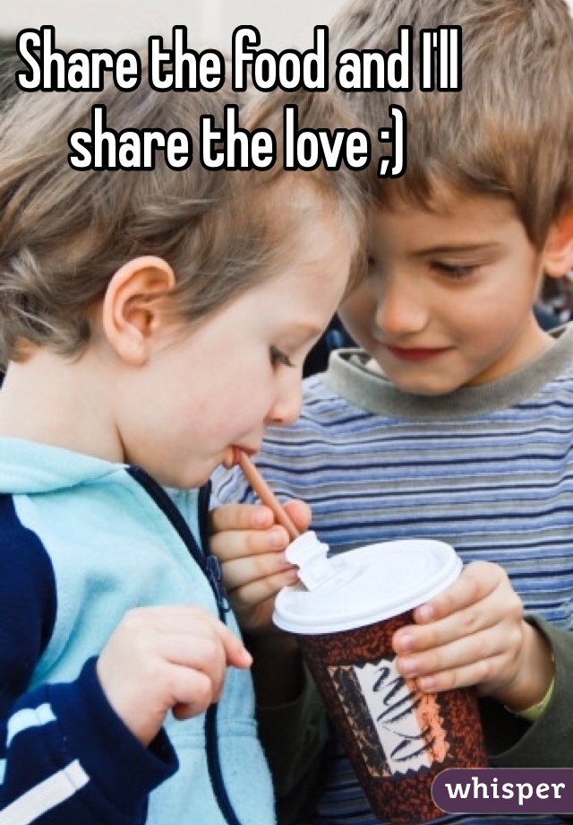 Share the food and I'll share the love ;)