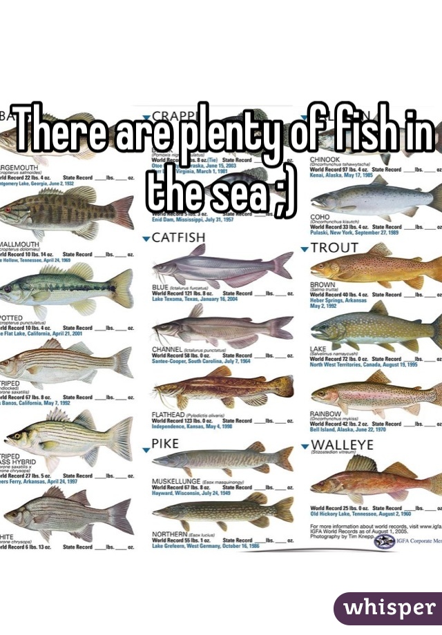 There are plenty of fish in the sea ;)
