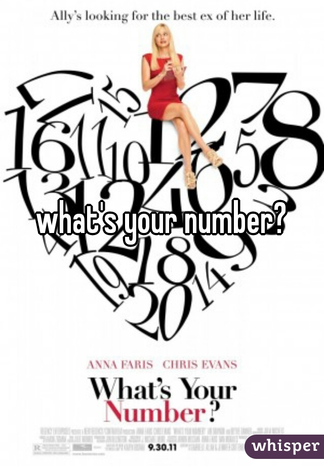 what's your number?