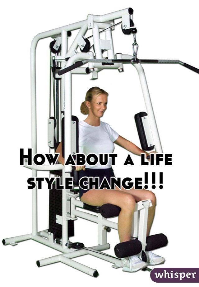How about a life style change!!!