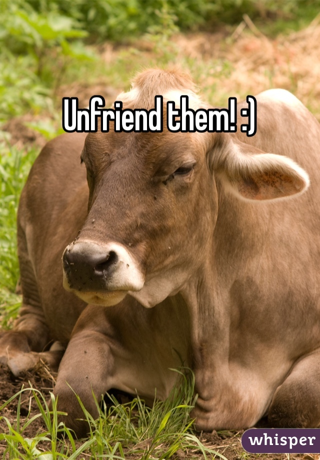 Unfriend them! :)