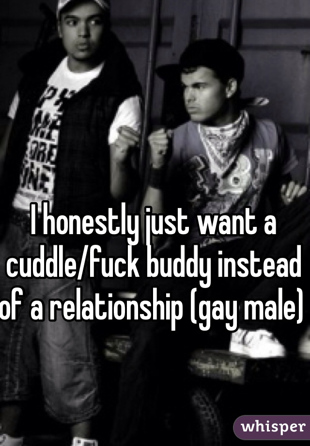 I honestly just want a cuddle/fuck buddy instead of a relationship (gay male) 