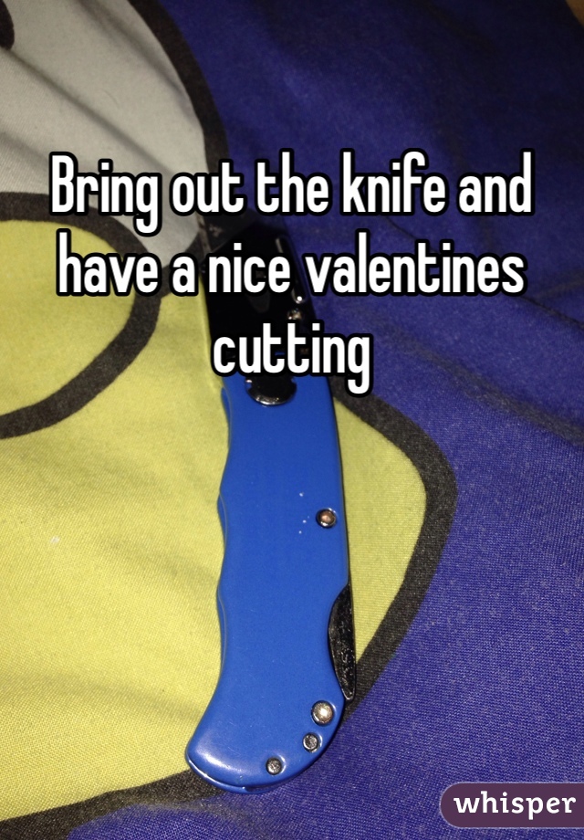 Bring out the knife and have a nice valentines cutting  