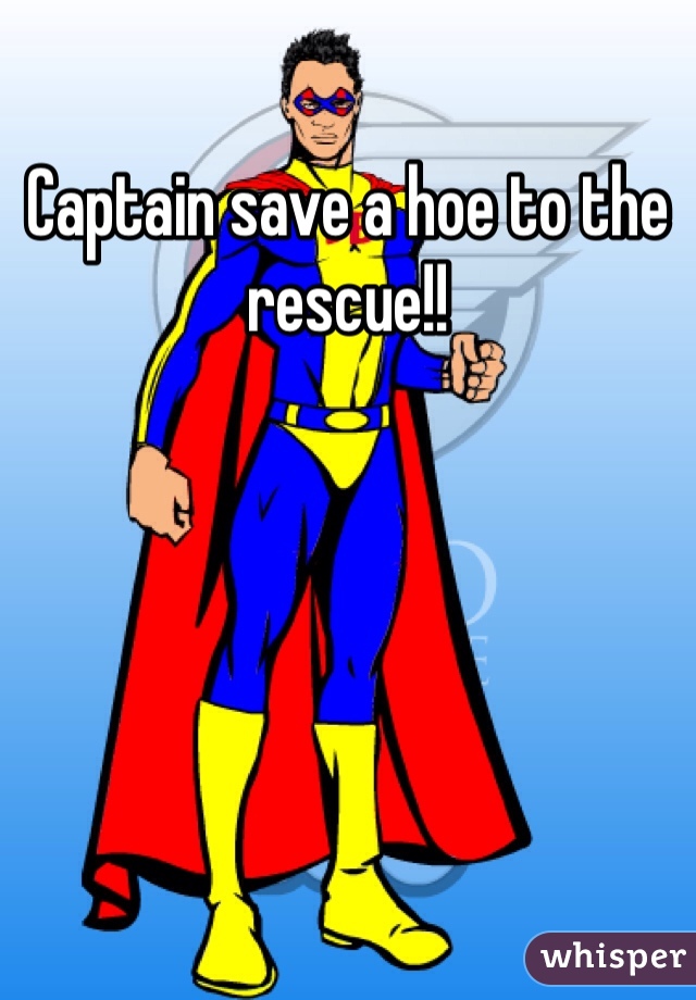 Captain save a hoe to the rescue!!