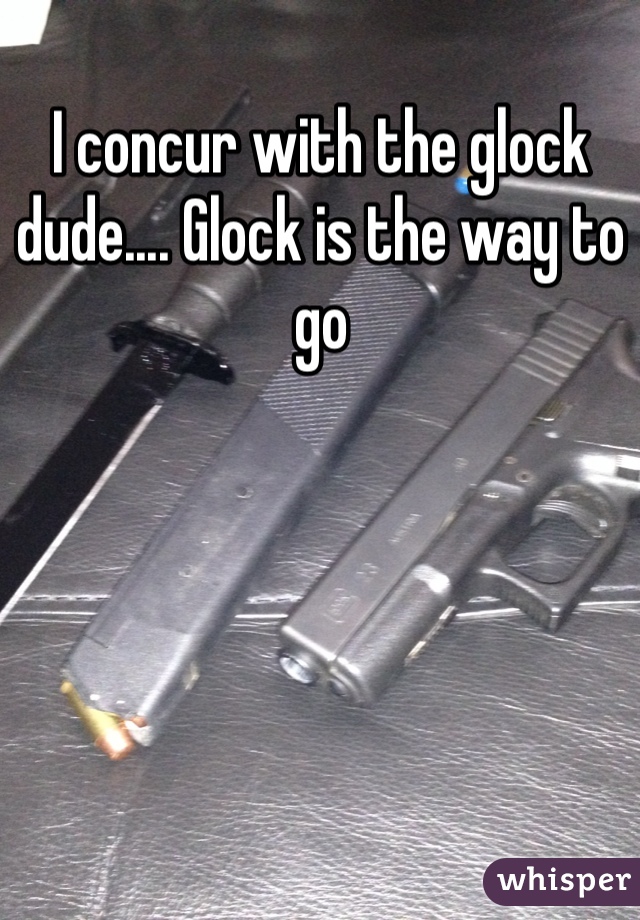 I concur with the glock dude.... Glock is the way to go