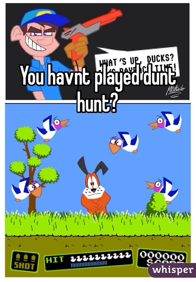 You havnt played dunt hunt?