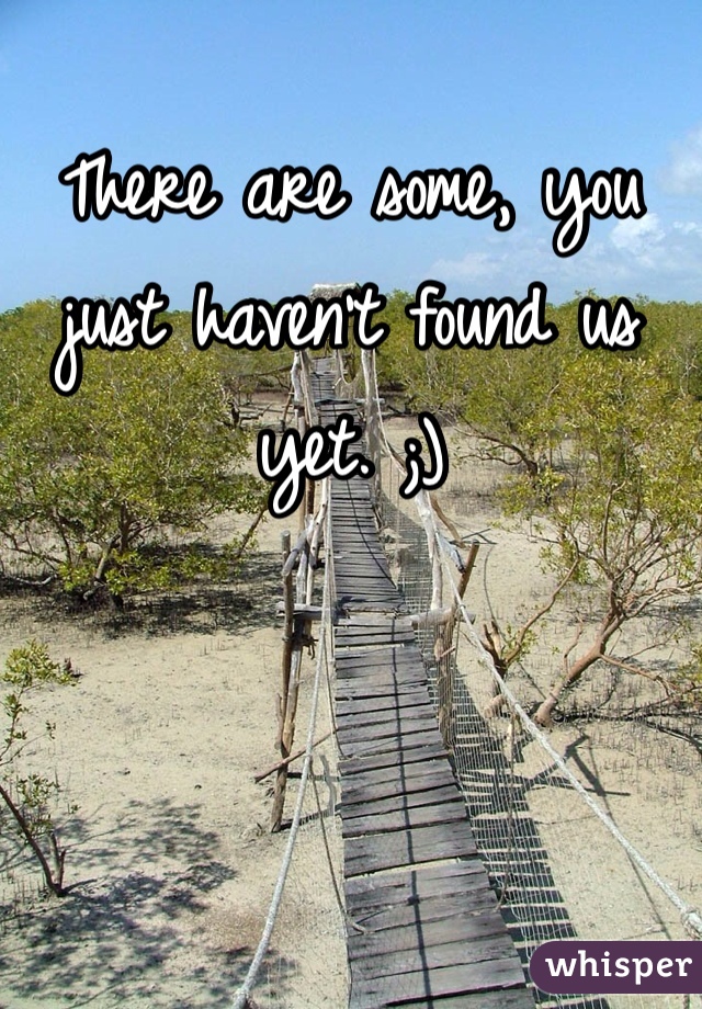 There are some, you just haven't found us yet. ;)