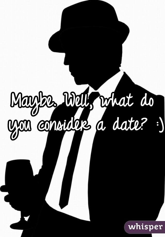 Maybe. Well, what do you consider a date? :)