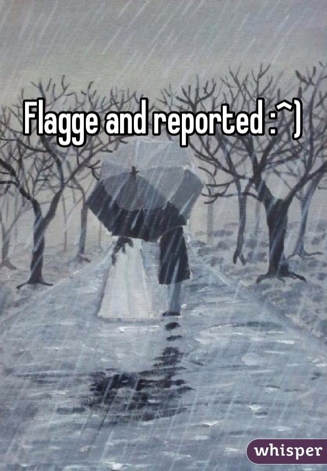 Flagge and reported :^)
