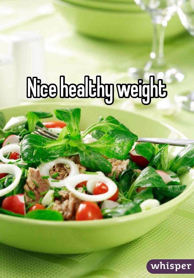 Nice healthy weight
