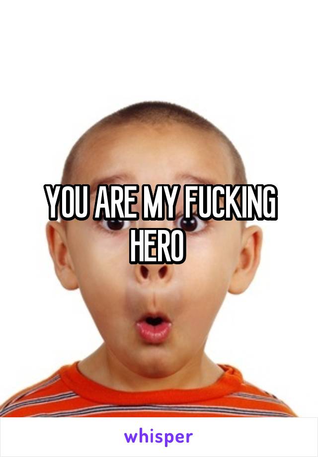 YOU ARE MY FUCKING HERO 