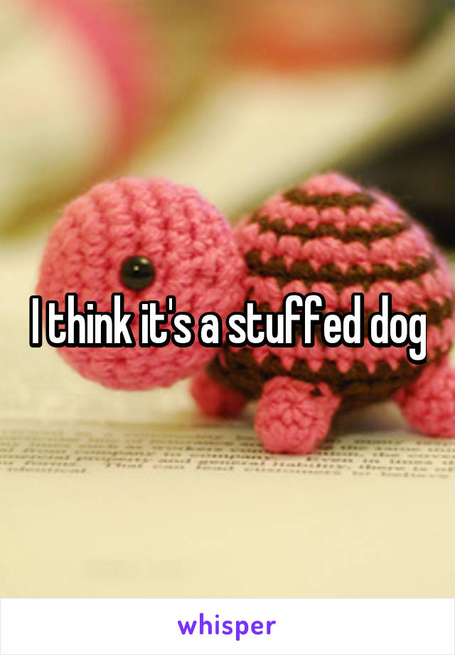 I think it's a stuffed dog