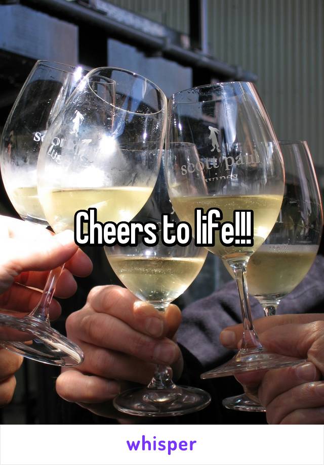 Cheers to life!!!