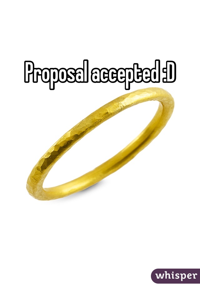 Proposal accepted :D
