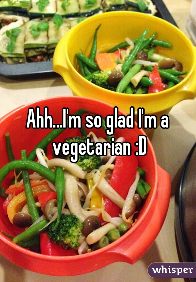 Ahh...I'm so glad I'm a vegetarian :D