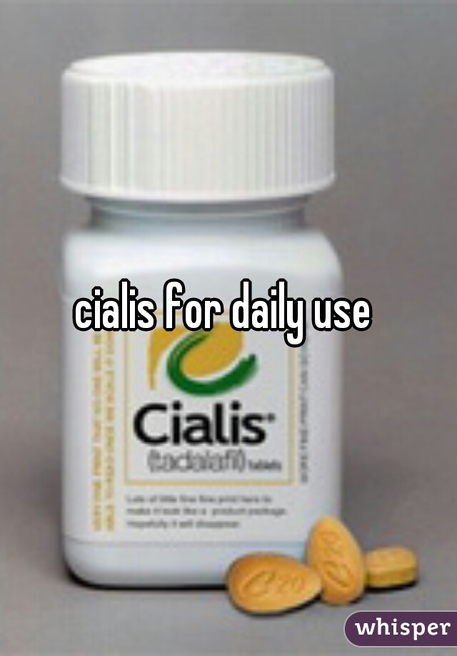 cialis for daily use 