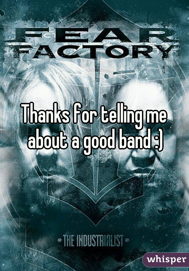 Thanks for telling me about a good band :)