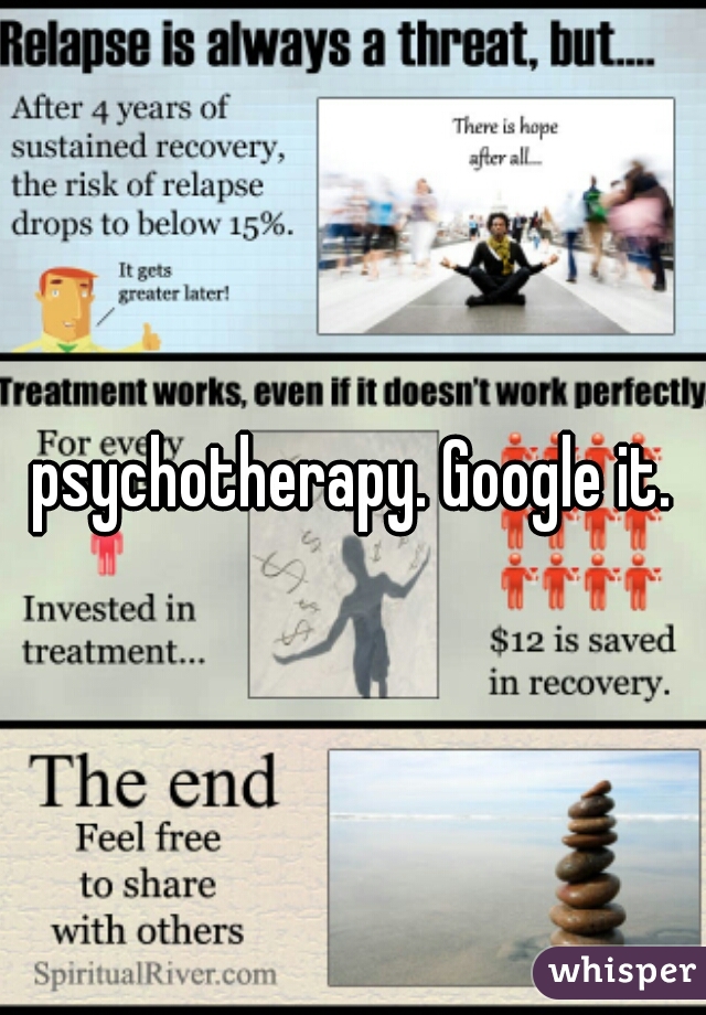 psychotherapy. Google it.