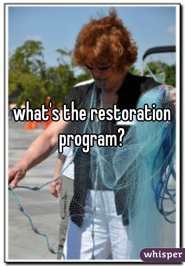 what's the restoration program? 