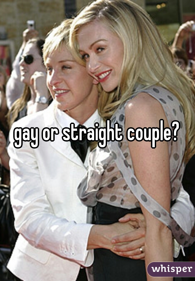 gay or straight couple?